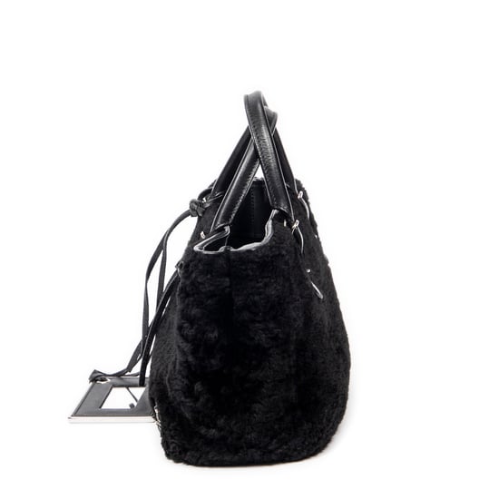 Balenciaga Mini Papier A4 Tote en Negro Lienzo - Image 3