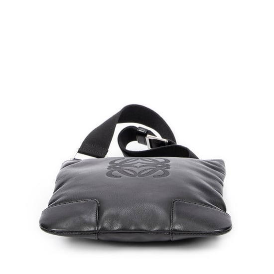 Loewe Flat Anagram Messenger Crossbody en Negro Piel de becerro - Image 6
