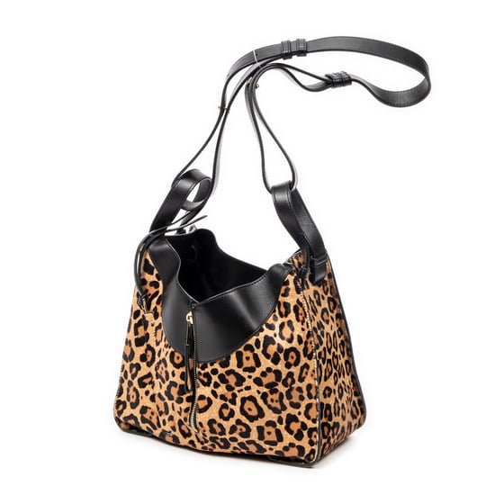 Loewe Small Hammock en Negro/Marrón Lienzo - Image 2