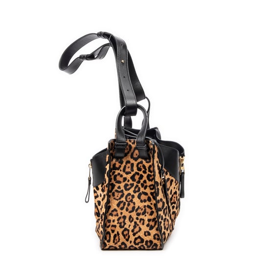 Loewe Small Hammock en Negro/Marrón Lienzo - Image 3