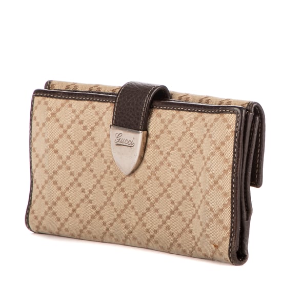 Gucci Continental Wallet  en Beige/Marrón Lienzo - Image 2