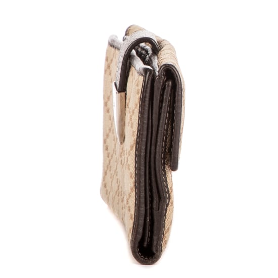 Gucci Continental Wallet  en Beige/Marrón Lienzo - Image 3