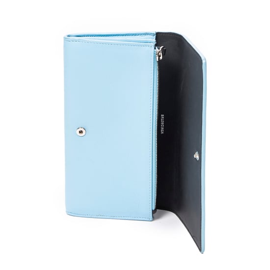 Balenciaga Everyday Long Bifold Wallet en Azul claro Piel de becerro - Image 3