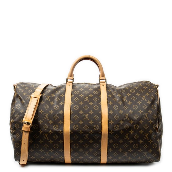 Louis Vuitton Keepall Bandouliere 60 en Marrón Lona recubierta - Image 1