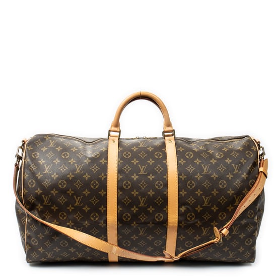 Louis Vuitton Keepall Bandouliere 60 en Marrón Lona recubierta - Image 5