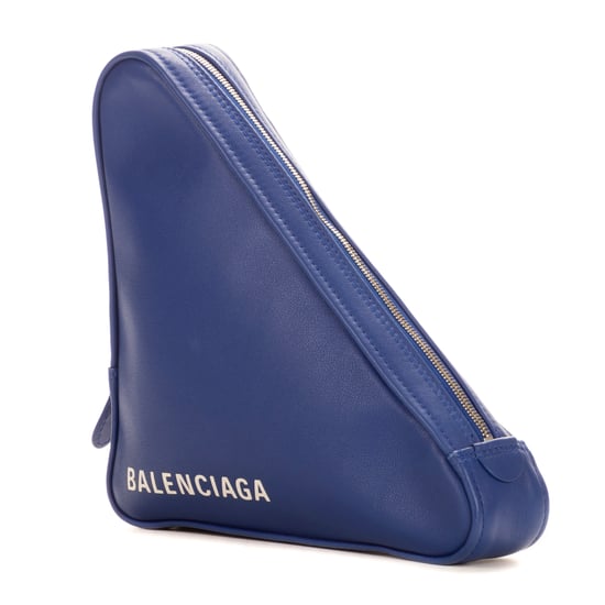 Balenciaga Triangle Pouch en Azul Piel de becerro - Image 2