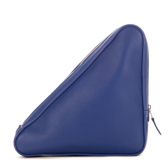 Balenciaga Triangle Pouch en Azul Piel de becerro - Image 4