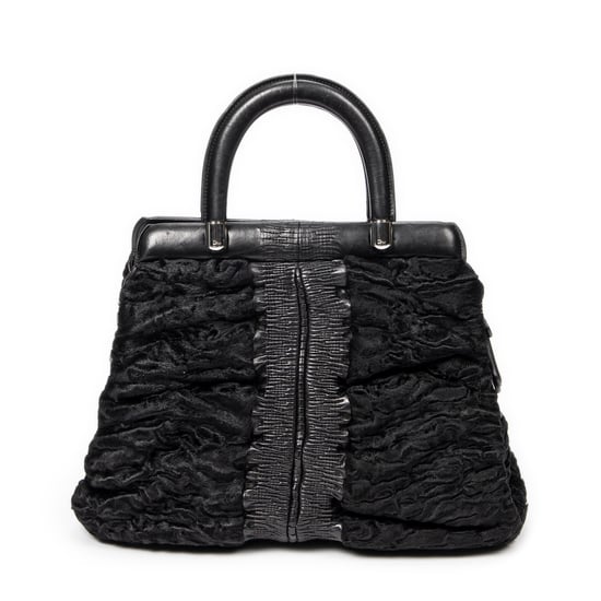 Dior Karenina Frame Tote en Negro Lienzo - Image 5