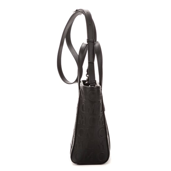 MCM Mini Tote en Negro Lona recubierta - Image 5