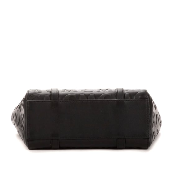 MCM Mini Tote en Negro Lona recubierta - Image 6