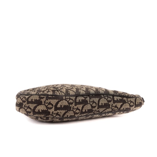 Dior Vintage Saddle en Negro/Beige Lienzo - Image 6