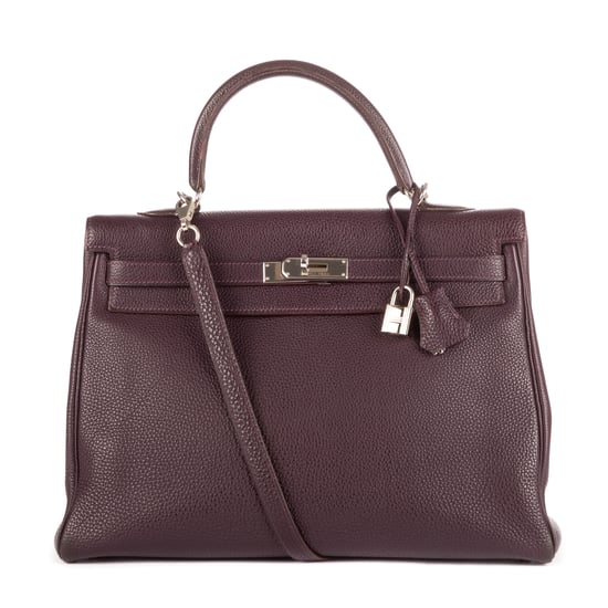 Hermès Kelly Retourne 35 en Marrón oscuro Piel de becerro - Image 1