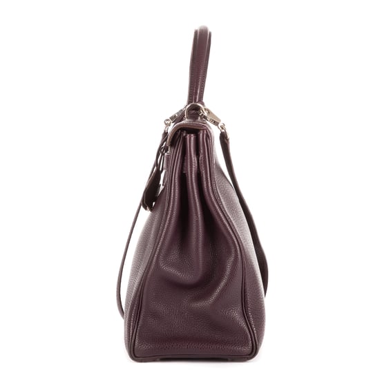 Hermès Kelly Retourne 35 en Marrón oscuro Piel de becerro - Image 3