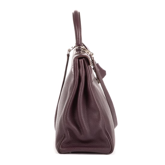 Hermès Kelly Retourne 35 en Marrón oscuro Piel de becerro - Image 5