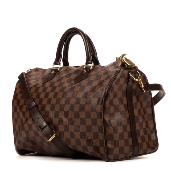 Louis Vuitton Speedy Bandouliere 35 en Marrón Lona recubierta - Image 2