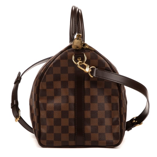 Louis Vuitton Speedy Bandouliere 35 en Marrón Lona recubierta - Image 3
