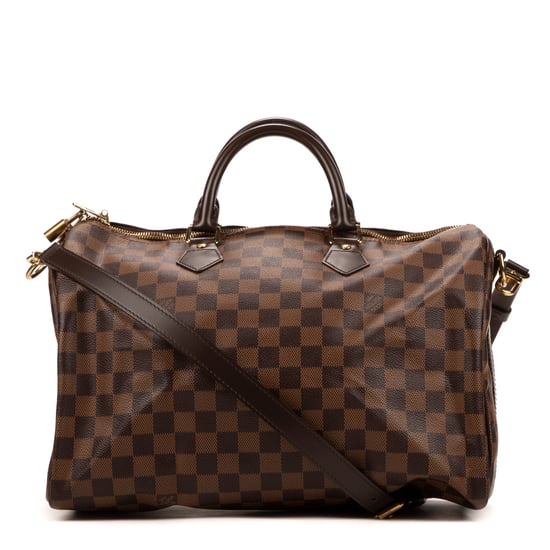Louis Vuitton Speedy Bandouliere 35 en Marrón Lona recubierta - Image 4