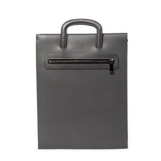 Louboutin Trick Track Portfolio Bag  en Gris Piel de becerro - Image 5