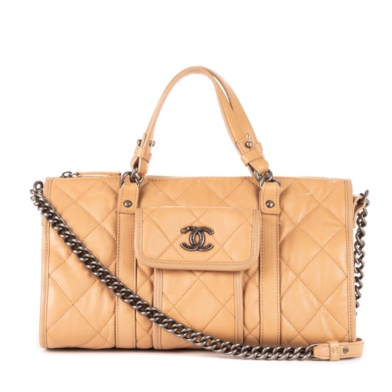 Chanel Casual Riviera Bowling en Beige Piel de becerro - Image 1