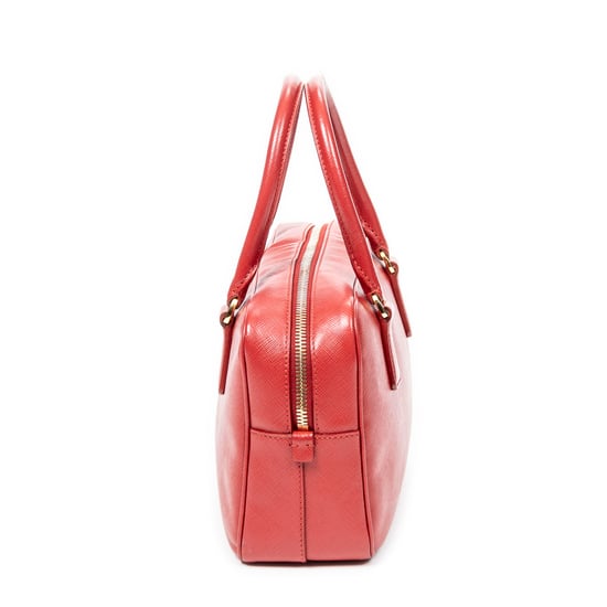 Prada Small Top Handle en Rojo Piel de becerro - Image 3
