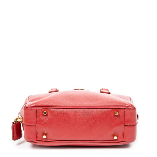 Prada Small Top Handle en Rojo Piel de becerro - Image 6