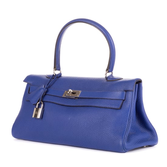 Hermès Kelly Shoulder 40 en Bleu Electrique Piel de becerro - Image 2