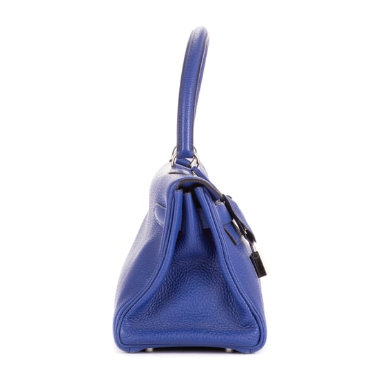Hermès Kelly Shoulder 40 en Bleu Electrique Piel de becerro - Image 5