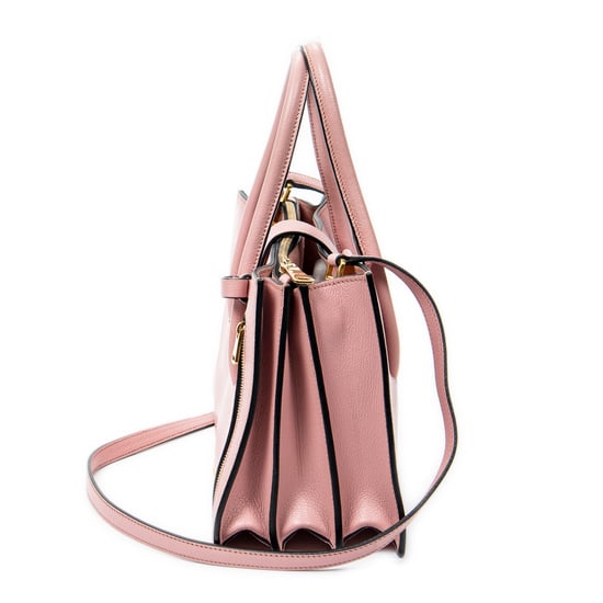 Miu Miu Madras Convertible Top Handle en Rosa Piel de becerro - Image 4