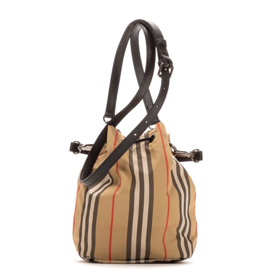 Burberry Small Bucket Small en Beige Lienzo - Image 4