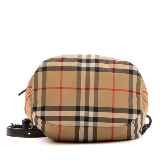 Burberry Small Bucket Small en Beige Lienzo - Image 6