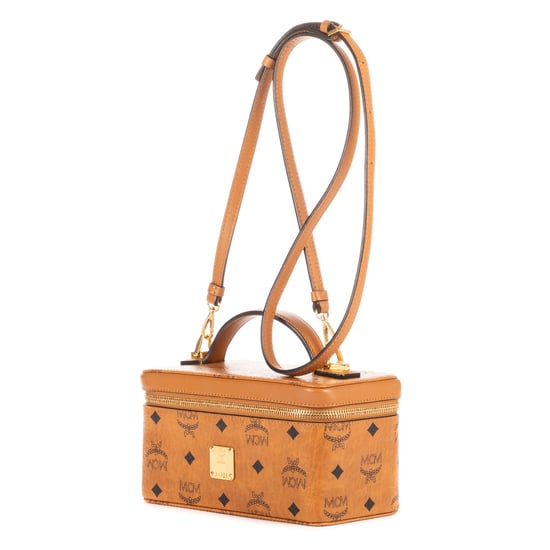 MCM Cosmetic Case Crossbody en Coñac Lona recubierta - Image 2
