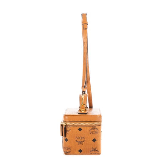 MCM Cosmetic Case Crossbody en Coñac Lona recubierta - Image 5