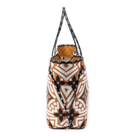 Louis Vuitton Ltd. Ed. Crafty Neverfull MM en Caramelo/Blanco/Negro Lona recubierta - Image 4