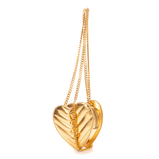 Yves Saint Laurent Heart Mini  en Oro Piel de becerro - Image 2