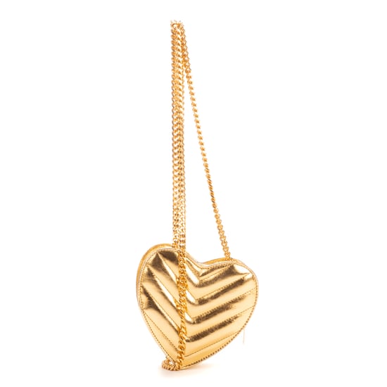 Yves Saint Laurent Heart Mini  en Oro Piel de becerro - Image 4