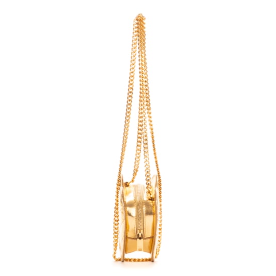 Yves Saint Laurent Heart Mini  en Oro Piel de becerro - Image 5