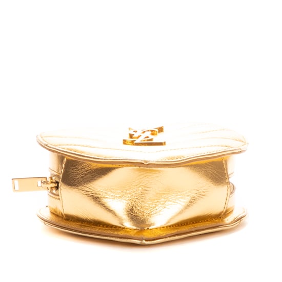 Yves Saint Laurent Heart Mini  en Oro Piel de becerro - Image 6