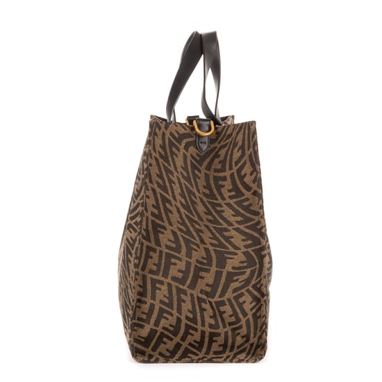 Fendi Shopping Tote  en Marrón Lona recubierta - Image 5
