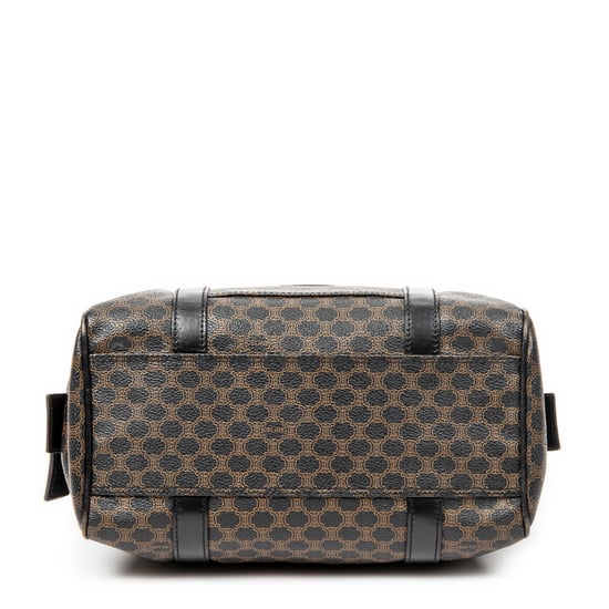 Celine Vintage Small Boston  en Marrón/Negro Lona recubierta - Image 6