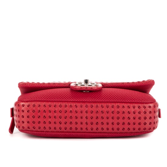 Chanel Easy Flap Jumbo en Rojo Piel de becerro - Image 6