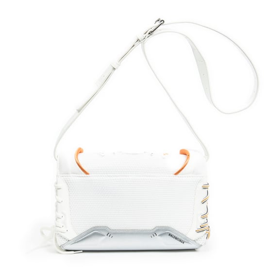 Balenciaga Sneakerhead Flap en Marfil/Naranja/Plata Lienzo - Image 5