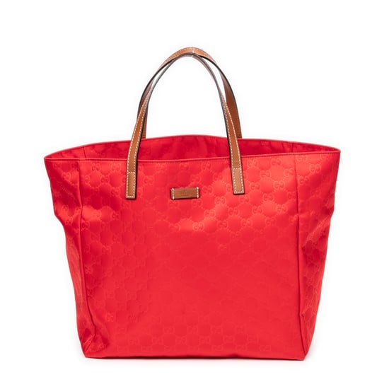 Gucci Medium Open Tote en Rojo Lienzo - Image 1