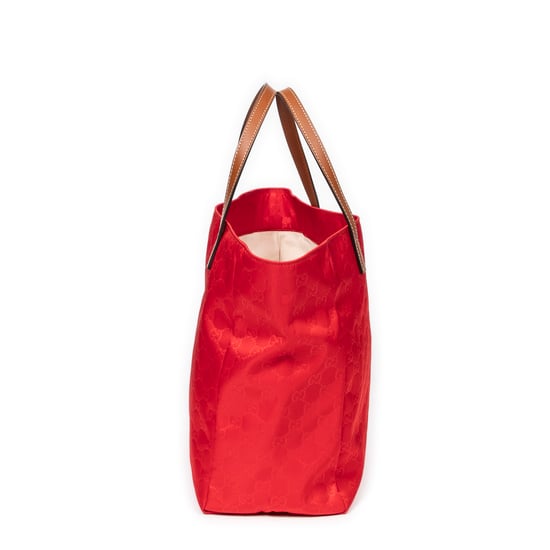 Gucci Medium Open Tote en Rojo Lienzo - Image 4