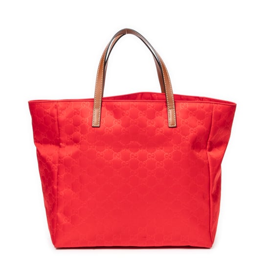 Gucci Medium Open Tote en Rojo Lienzo - Image 5