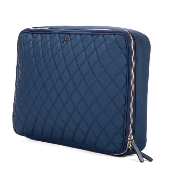 Chanel Laptop Case  en Azul Lienzo - Image 2