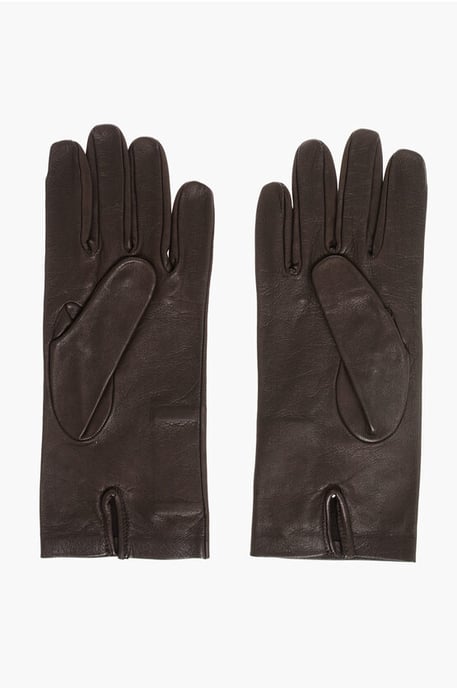 Guantes de piel suave en color marrón - Image 3