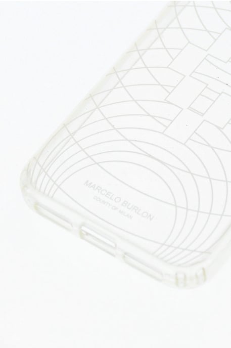 Funda para iPhone XS TECHNOFOLK transparente con estampado en relieve en blanco - Image 2
