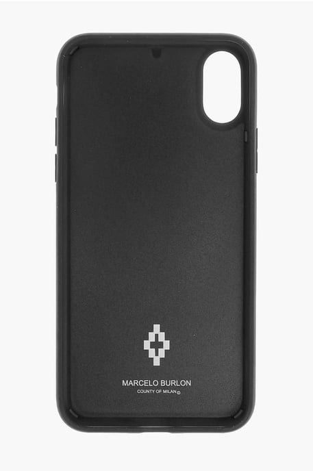 Funda para iPhone XS con estampado en relieve CROSS 3D en negro - Image 3