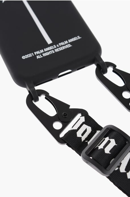Funda para iPhone 11Pro con cuello y estampado de palmeras en color negro - Image 4