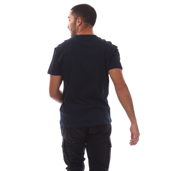 Camiseta con parche tonal de Tommy Hilfiger para hombres en azul - Image 3